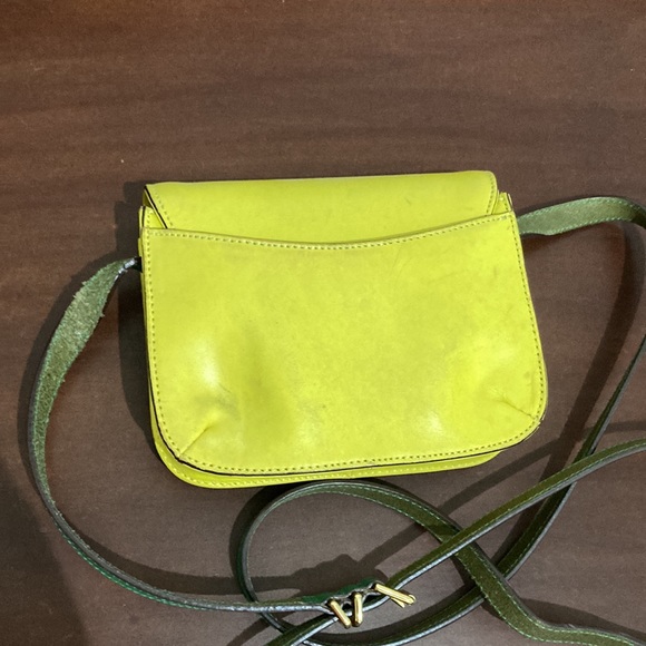 Ralph Lauren Yellow and Green Crossbody Purse - Picture 4 of 4